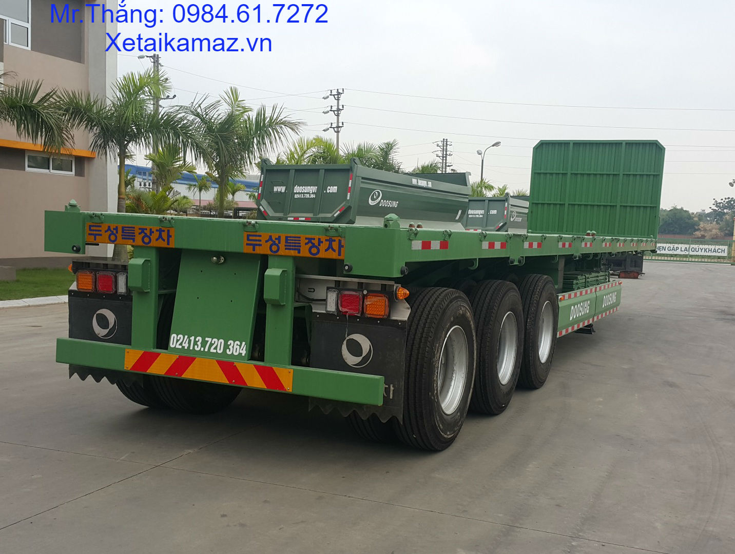 ROMOOC SÀN THÀNH LỬNG DOOSUNG 40 FEET 3 TRỤC TẢI 30.640 KG 2022