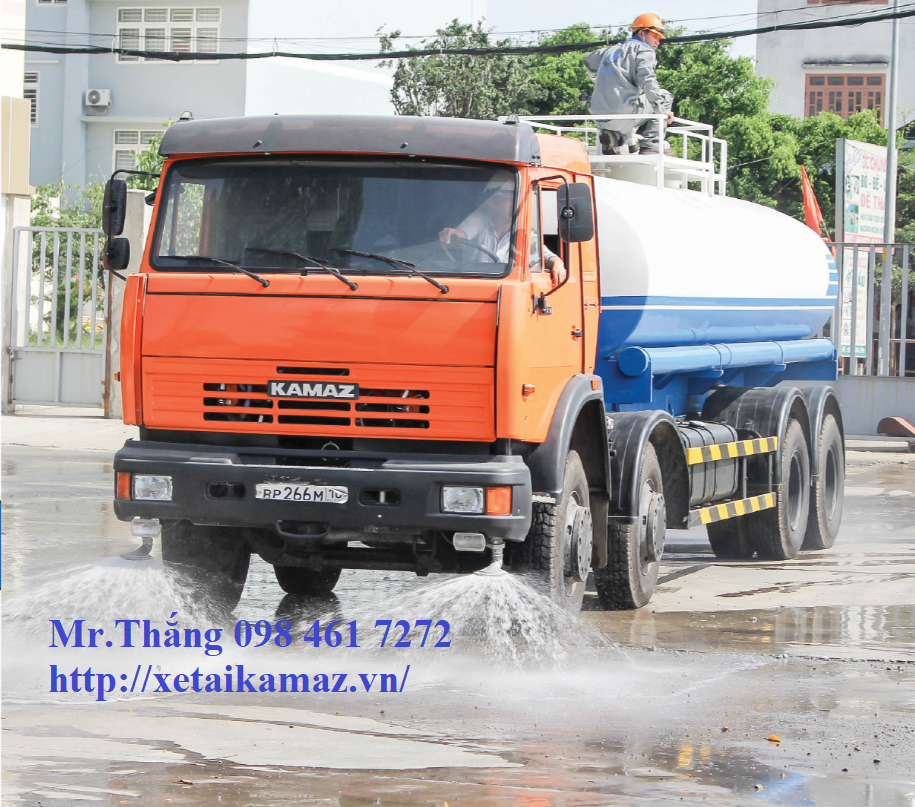 XE KAMAZ 6540 ( 8x4) TƯỚI NƯỚC - CỨU HỎA 17 M3
