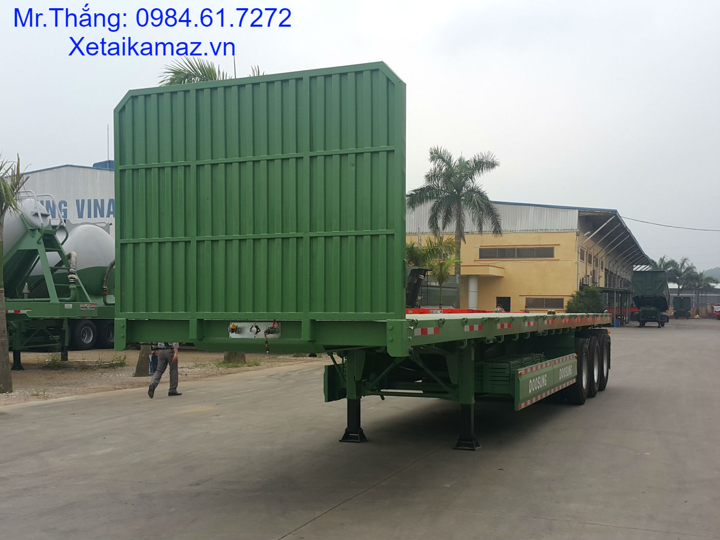 ROMOOC SÀN THÀNH LỬNG DOOSUNG 40 FEET 3 TRỤC TẢI 30.640 KG 2022