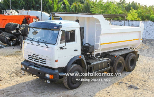 XE BEN KAMAZ 65115 3 CHÂN (6X4) THÙNG ĐÚC OVAL 10 KHỐI| XE BEN KAMAZ 14 TẤN | EURO 3| XE BEN 14 TẤN| XE BEN NHẬP KHẨU