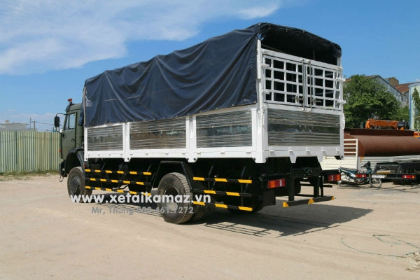 XE TẢI THÙNG KAMAZ 43265 (4x4)| XE TẢI THÙNG 2 CHÂN| XE TẢI THÙNG 2 GIÒ| XE TẢI THÙNG MUI BẠT THÙNG DÀI 6m5