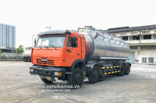 XE BỒN NHÔM XĂNG DẦU 6540 (8x4) 25m3