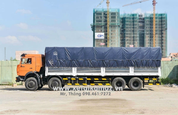 XE TẢI THÙNG KAMAZ 6540 (8x4)| XE TẢI THÙNG 4 CHÂN| XE TẢI THÙNG 4 GIÒ| XE TẢI THÙNG MUI BẠT THÙNG DÀI 8m880