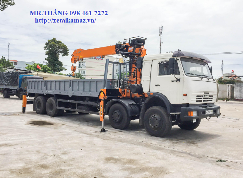 XE TẢI KAMAZ 4 CHÂN 6540 (8x4) GẮN CẨU HKTC HLC 10015S ( HÀN QUỐC ) 10 TẤN