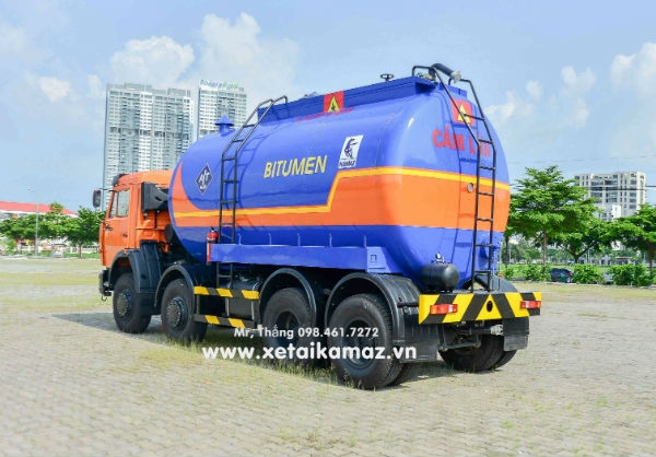 XE BỒN NHỰA ĐƯỜNG KAMAZ 6540 (8x4)| THỂ TÍCH BỒN 17m3