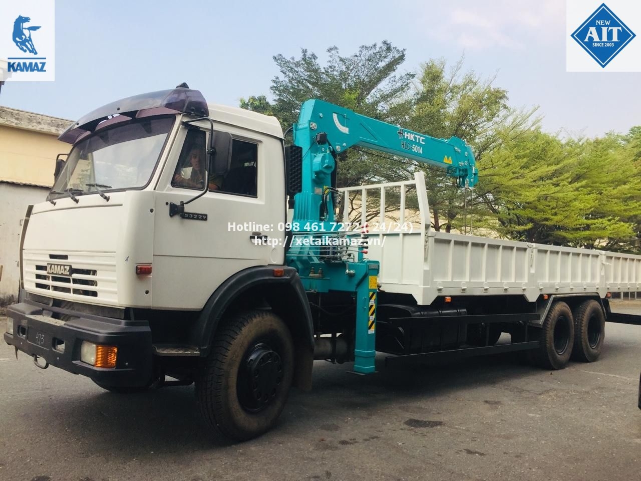 XE TẢI KAMAZ 53229 (6x4) GẮN CẨU HKTC 5 TẤN