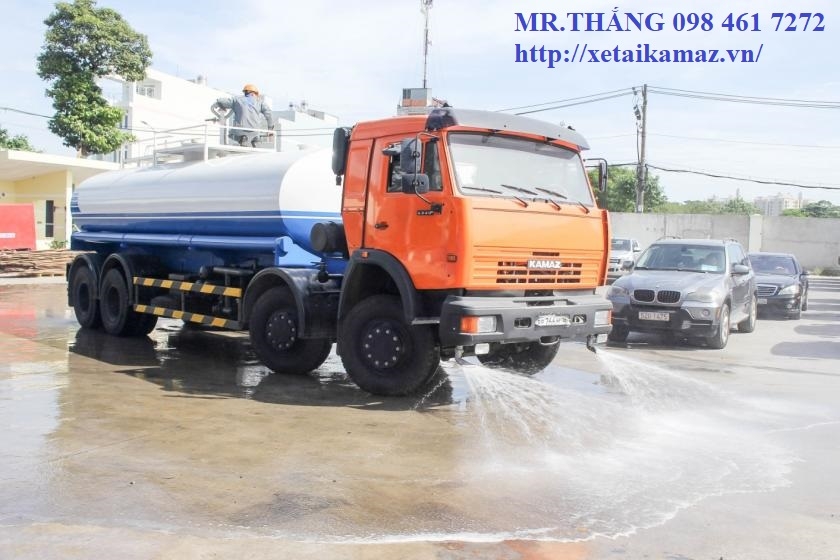 XE KAMAZ 6540 ( 8x4) TƯỚI NƯỚC - CỨU HỎA 17 M3