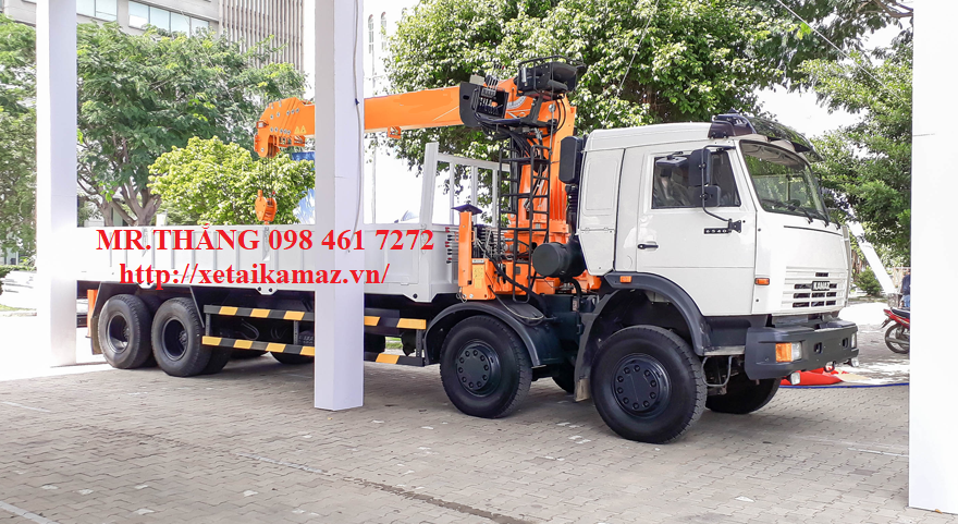 XE TẢI KAMAZ 4 CHÂN 6540 (8x4) GẮN CẨU HKTC HLC 10015S ( HÀN QUỐC ) 10 TẤN