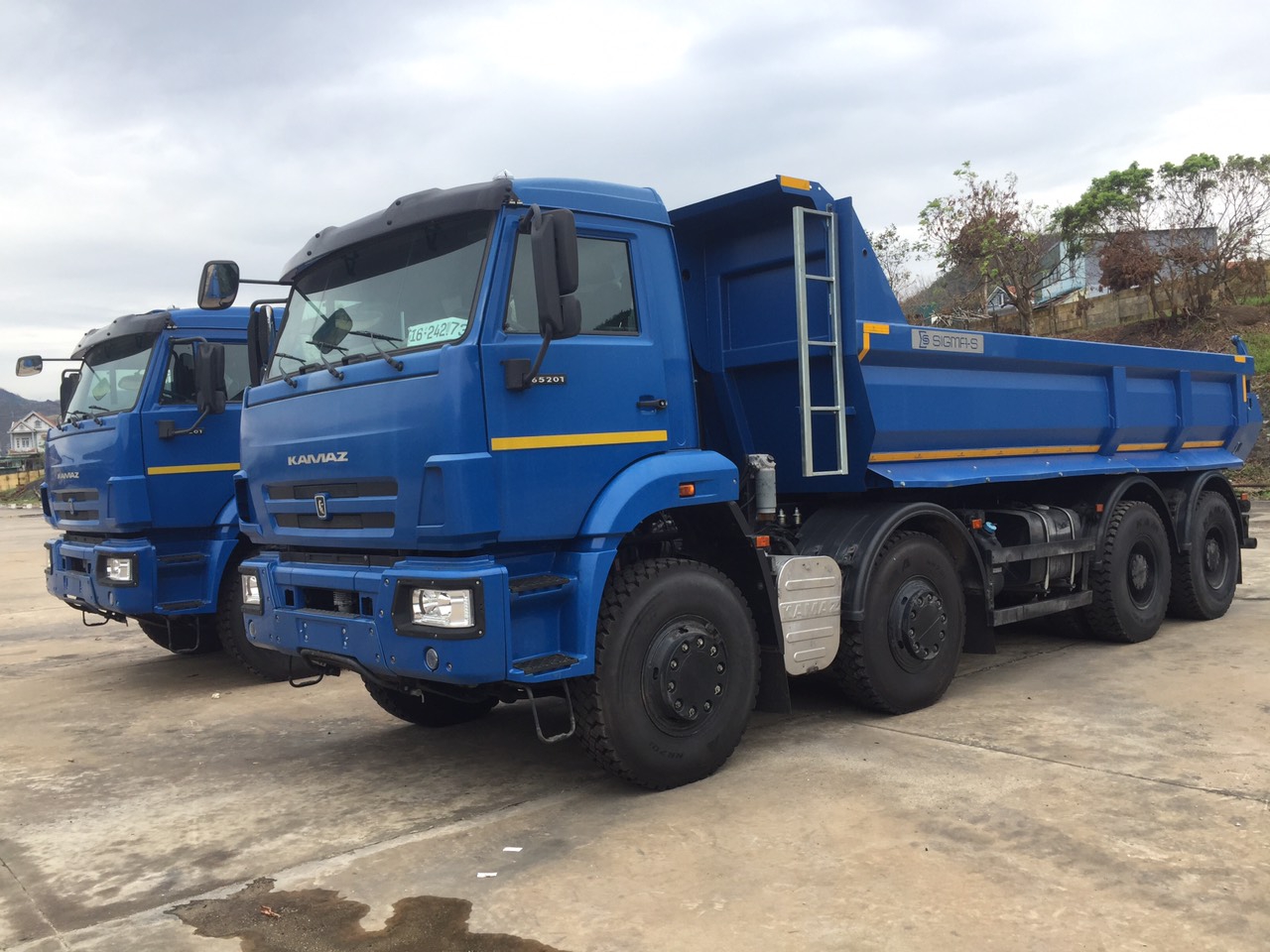 XE BEN KAMAZ 65201 (8x4) 4 CHÂN EURO 5 | THÙNG BEN 12 KHỐI | XE BEN KAMAZ 20 TẤN