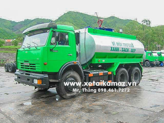 Xe tưới nước và chữa cháy Kamaz 53229 (6x4), thể tich bồn 13m3