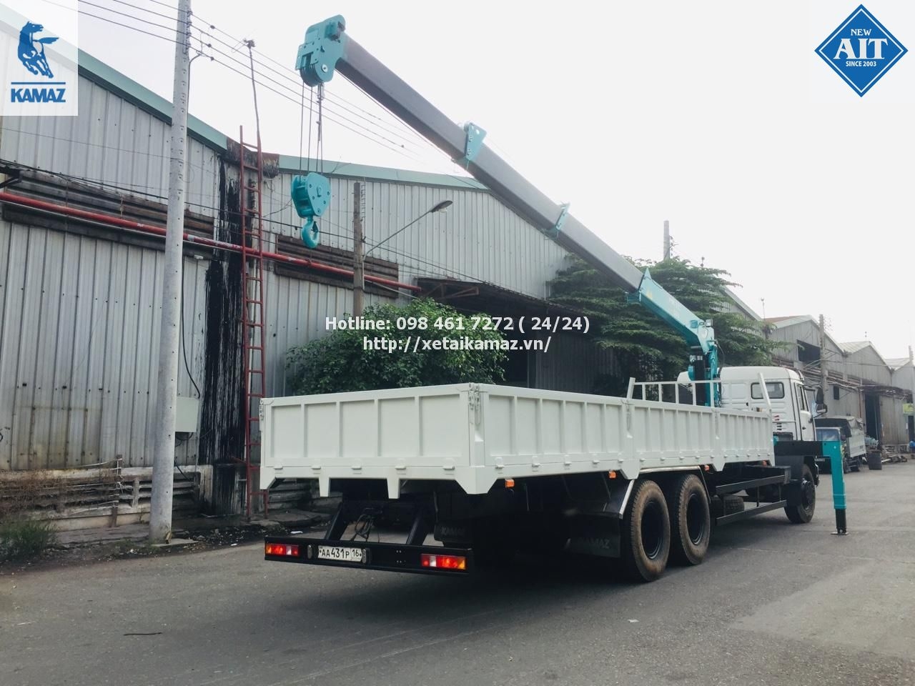 XE TẢI KAMAZ 53229 (6x4) GẮN CẨU HKTC 5 TẤN