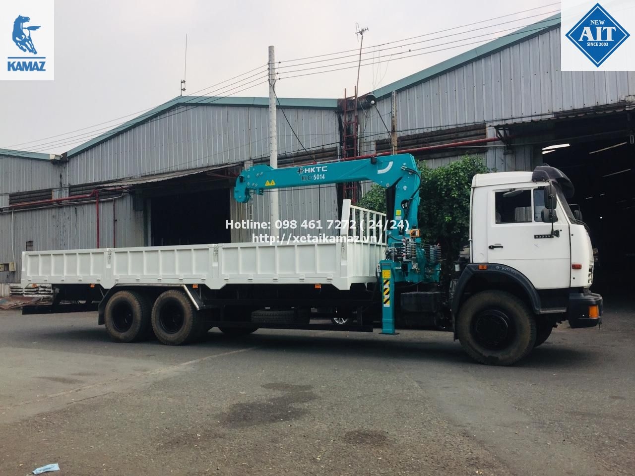 XE TẢI KAMAZ 53229 (6x4) GẮN CẨU HKTC 5 TẤN