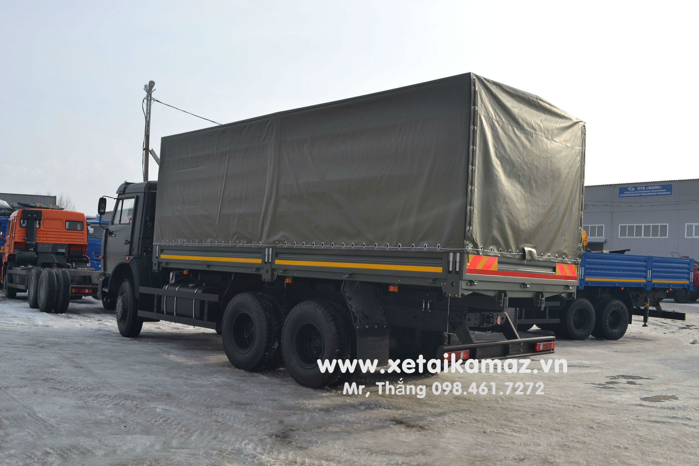 XE TẢI THÙNG KAMAZ 53229 (6x4)| XE TẢI THÙNG 3 CHÂN| XE TẢI THÙNG 3 GIÒ| XE TẢI THÙNG MUI BẠT THÙNG DÀI 6m3