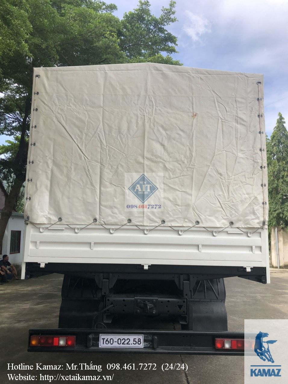 XE TẢI THÙNG KAMAZ 53229 (6x4)| XE TẢI THÙNG KAMAZ 3 CHÂN| THÙNG LỌT LÒNG DÀI 7m2| 2017|