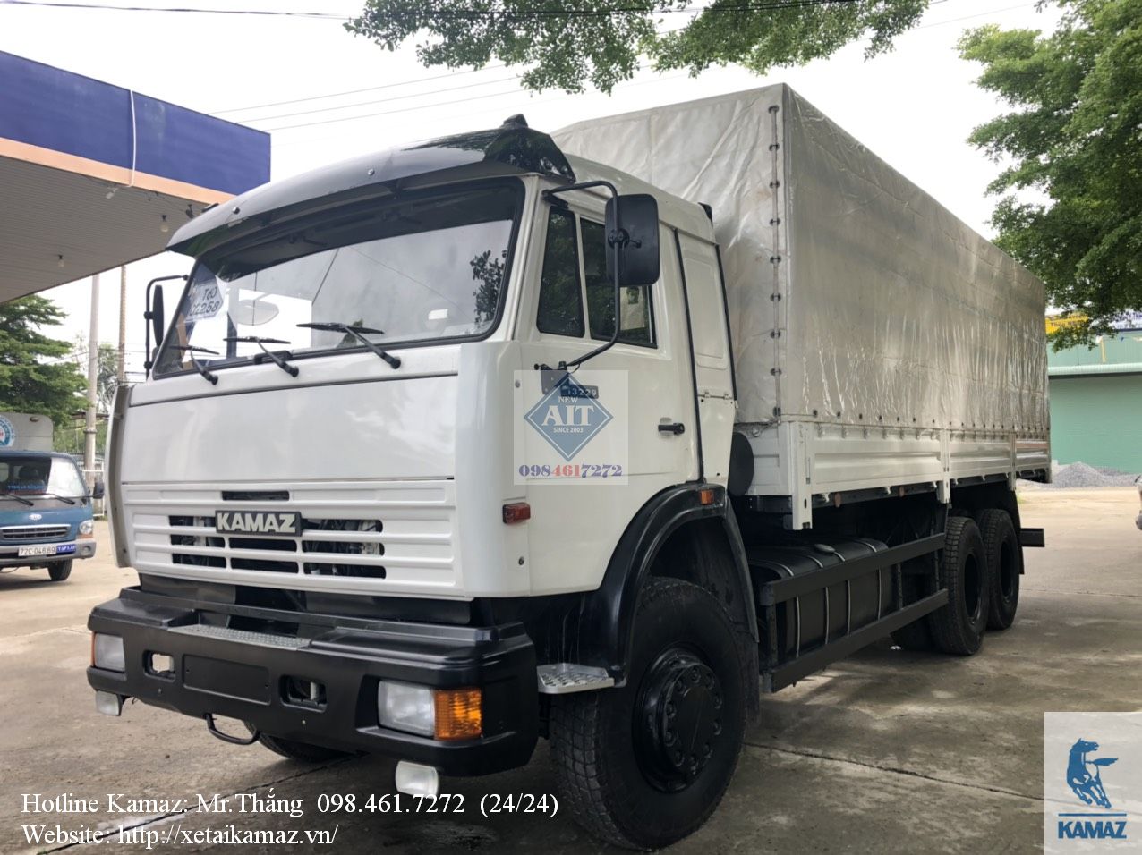 XE TẢI THÙNG KAMAZ 53229 (6x4)| XE TẢI THÙNG KAMAZ 3 CHÂN| THÙNG LỌT LÒNG DÀI 7m2| 2017|