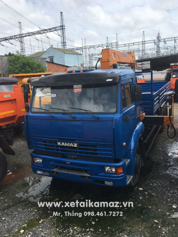 XE TẢI CẨU KAMAZ 65117 (6X4), CẨU DINEX 5 TẤN